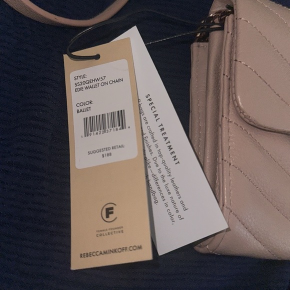 Rebecca Minkoff dusty pink with Rose good chain and leather strap. - Picture 3 of 12